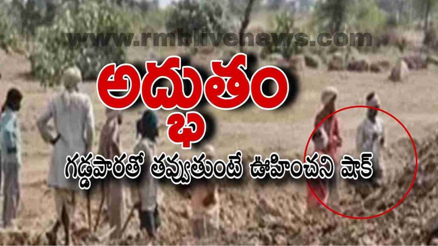 అద్భుతం! గడ్డపారతో తవ్వుతుంటే ఊహించని షాక్!